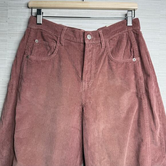 Free People barrel jeans corduroy We The Free pants boho wide-leg streetwear - Picture 3 of 8